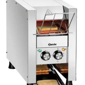 Bartscher Doorlooptoaster | MINI-XS | RVS | Enkel | Max. 90/u. | 235x655x395mm Fabrieksprijs