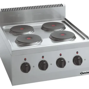 Bartscher Elektrisch Fornuis 600 | 4-pits | Tafelmodel | Serie 600 | 600x600x290mm Bestseller