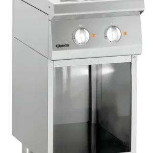 Bartscher Elektrisch Fornuis 700 B400 | 2-Pits | Open Onderbouw | 5,2kW | 400x700x850mm Beste Prijs