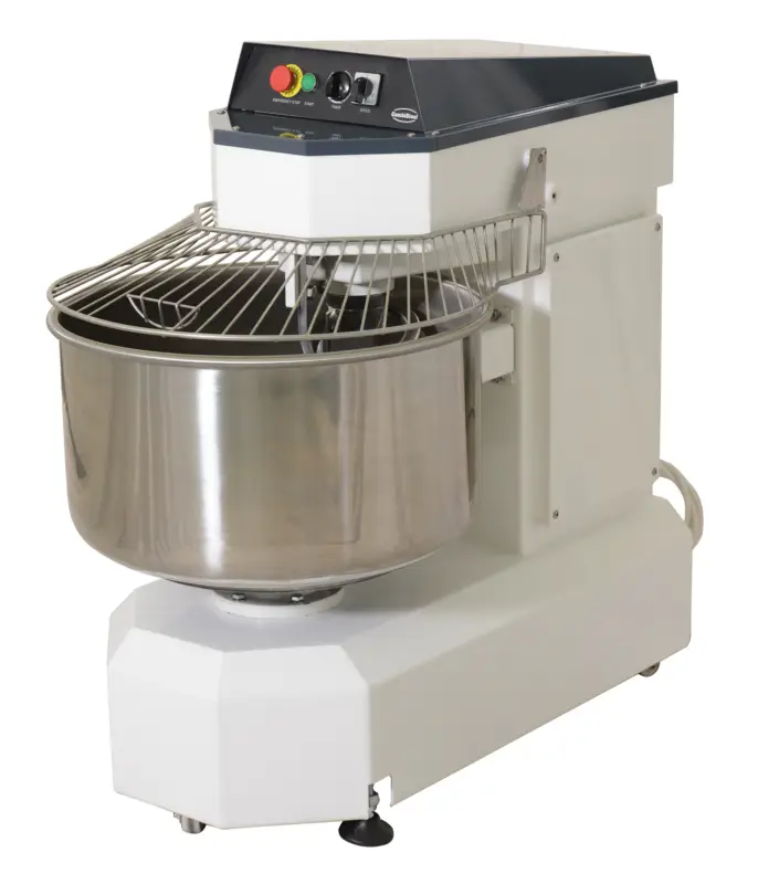 Koop Online Combisteel Deegmenger | 35kg/60L | 2 Snelheden | Vaste Kop + Kom | 400v | Wielen | 600x1050x1200mm