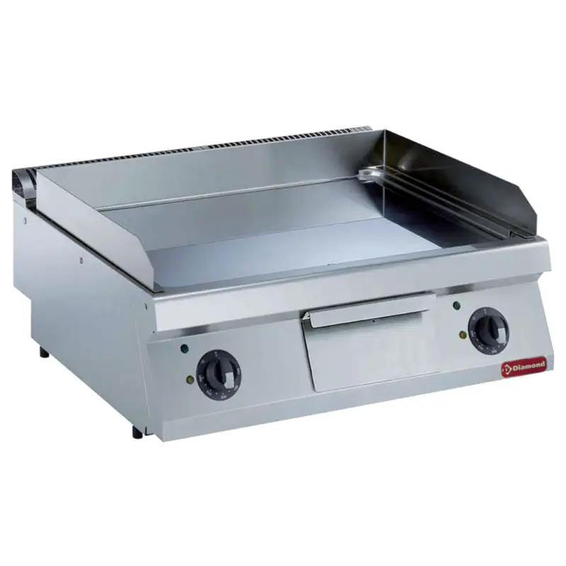 Bestseller Diamond Bakplaat | MAXIMA 700+ | Elektrisch | Staal Oppervlak | 120°C/280°C | 9kW | 400V | 800x700x275/355mm