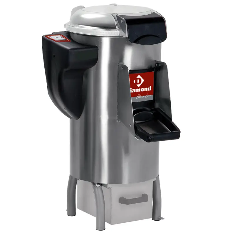 Diamond Aardappelschiller Op Voet 10kg | Prod. 300 Kg/u | 0.55kw | 530x660x850mm Direct Beschikbaar