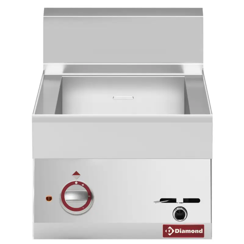 Diamond Bain-Marie | ALPHA 650 | Elektrisch | 1/1 GN | 30°C/90°C | Aftapkraan | 1.5kW | 230V | 400x650x280/380mm Op = Op