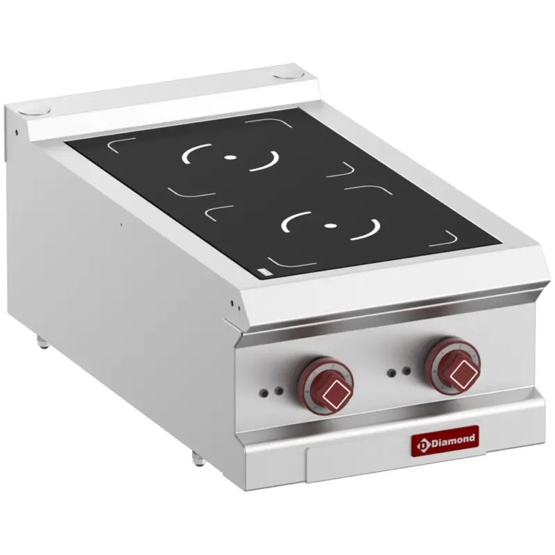 Uitverkoop Diamond Inductie Fornuis |2 Inductiezones Top | 400v | 400x700x250/320mm