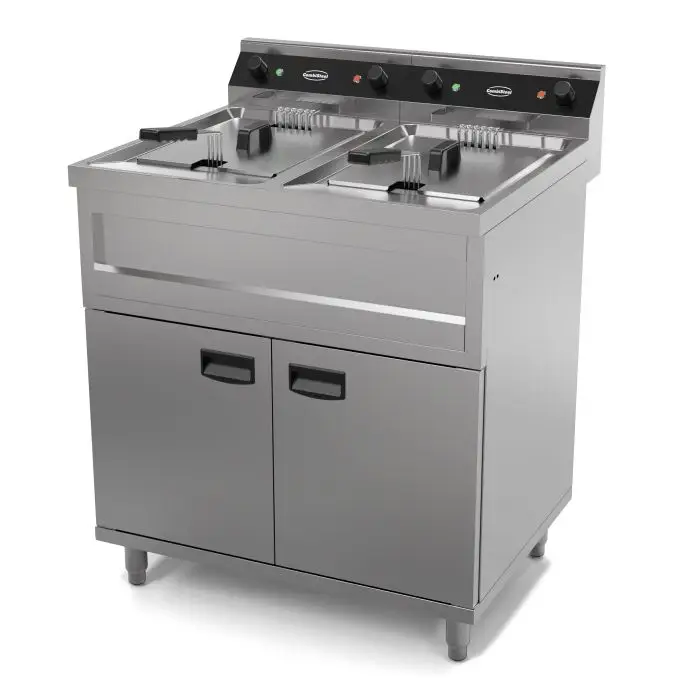 Snelle Levering Combisteel Friteuse | ENTRY 700 | Elektrisch | 12+12L | Aftapkranen | 12kW | 2x 400V | 800x700x850mm