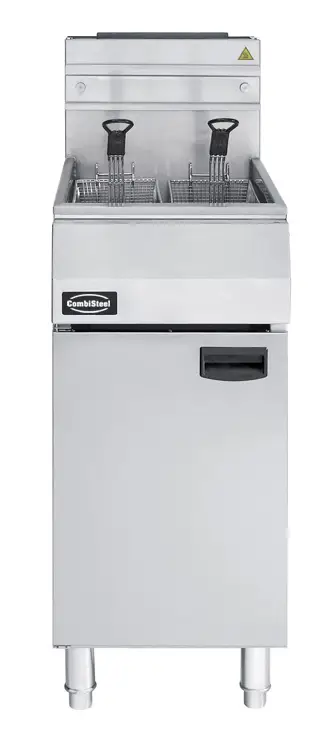 Betrouwbaar Combisteel Friteuse | Propaangas | 21L | 0°C/195°C | 27kW | Aftapkraan | 400x800x1180mm