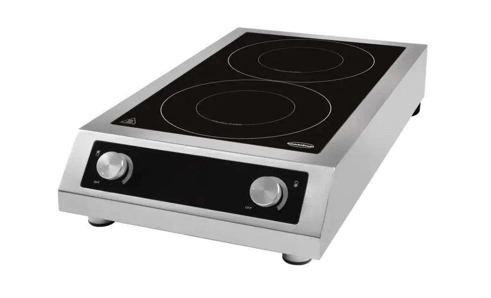 Flitsaanbieding Combisteel Inductie Kookplaat 2 Zones | 7kw | 400v | 408x700x135mm