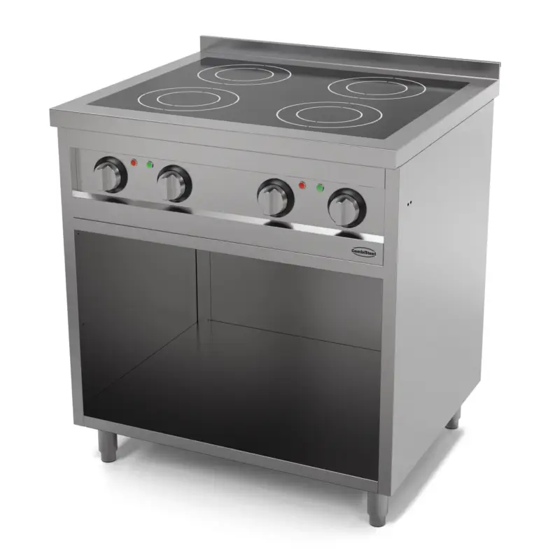 Combisteel Inductiefornuis | ENTRY 700 | 4 Kookpunten | Open Onderkast | 14kW | 400V | 800x700x900/940mm Rechtstreeks Van De Fabrikant