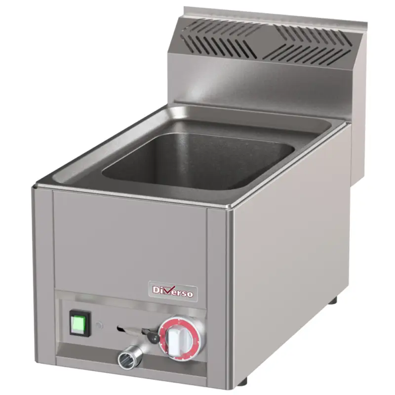 Exclusieve Aanbieding Diverso by Diamond Pastakoker | COOKING LINE 600 | Elektrisch | 14L | 30°C/100°C | 3kW | 230V | Aftapkraan | 330x600x290/435mm