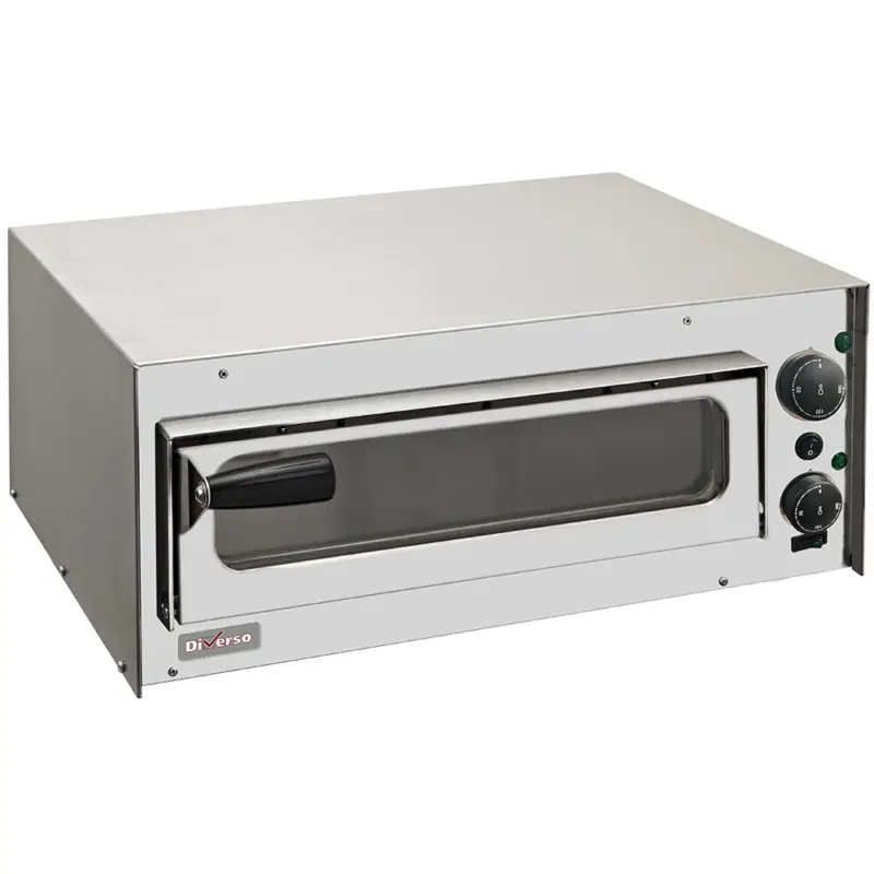 Diverso by Diamond Pizza Oven | 1x Ø35 cm | 50-350°C | 230V | 560x520x250mm Rechtstreeks Van De Fabrikant