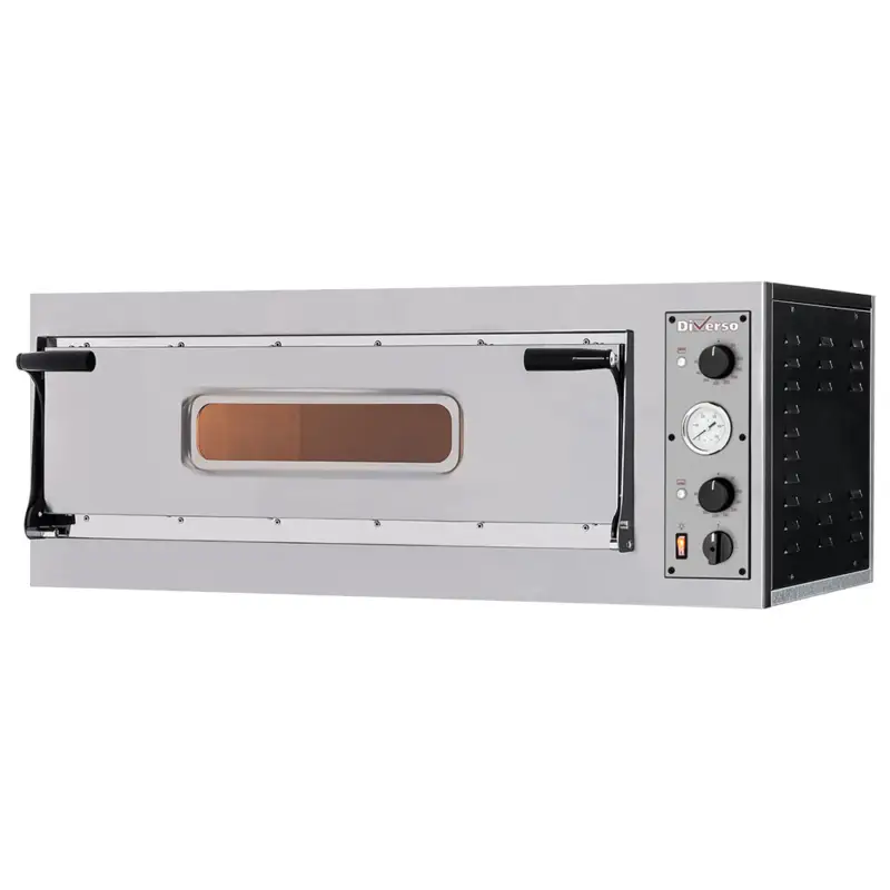 Diverso by Diamond Pizza Oven | 2x Ø350mm | 50–450°C | Stapelbaar | 400V | 1100x600x415mm Direct Verzonden