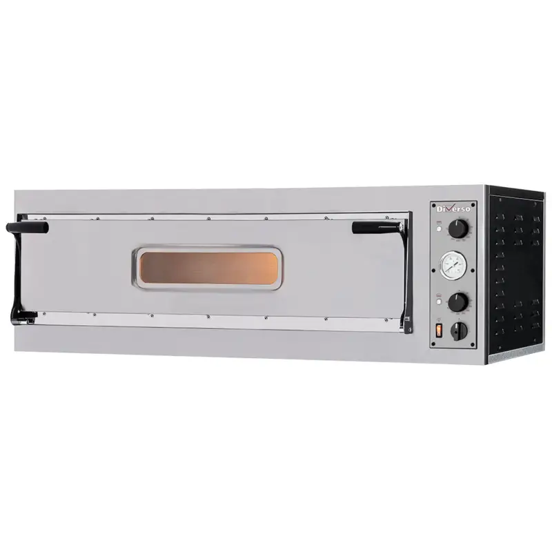 Veilige Betaling Diverso by Diamond Pizza Oven | 3x Ø35 cm | 400V | Stapelbaar | 1305x600x415mm