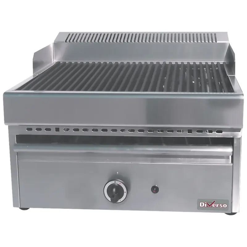 Diverso By Diamond Stoomgrill | Gas | Gietijzer Oppervlak | Piëzo Ontsteking | 410x630x430mm Dagaanbieding