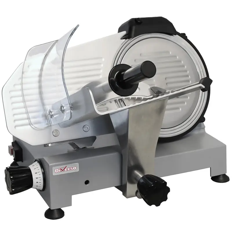 Diverso By Diamond Vleessnijmachine | Mes Ø250mm | Snijdikte 0-15mm | 230v | 470x470x370mm Actieprijs