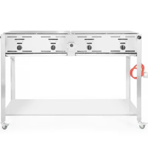 Snelle Levering Grill-master Quattro, Hendi, 22kw, 1330x600x(h)920mm