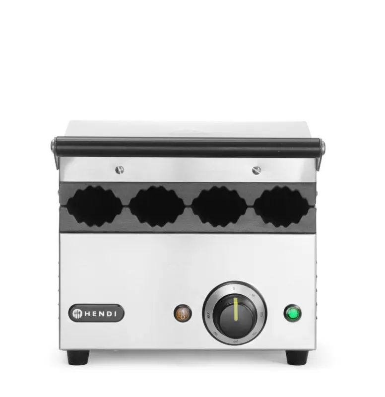 Hendi Contactgrill voor Hotdogs en Wraps | RVS | 220-240V/1800W | 385x285x254mm Beperkte Voorraad