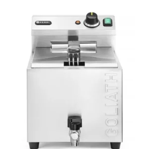 Premium Hendi Friteuse | GOLIATH | Elektrisch | 10L | 50°C/190°C | Aftapkraan | 10.2kW | 400V | 300x585x392mm