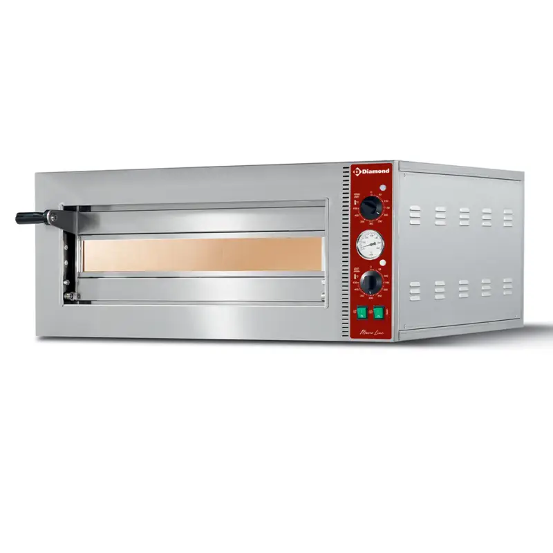 Diamond Pizzaoven | MACRO LINE | Elektrisch | 1x Ø420mm | ≤450°C | 230V | 700x560x390mm Laatste Kans