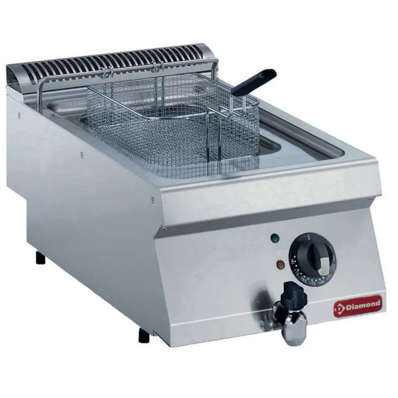 Diamond Maxima 700 | Friteuse | Elektrisch | 7L | 400v | Aftapkraan | 400x700x250/320mm Speciale Aanbieding