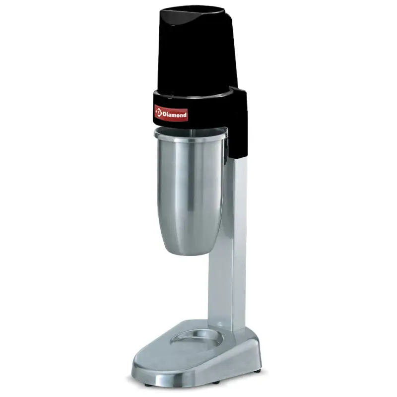 Seizoensaanbieding Diamond Milk-Shaker | Zwart | 1 Glas RVS 0.9L | 230V | 150x195x485mm