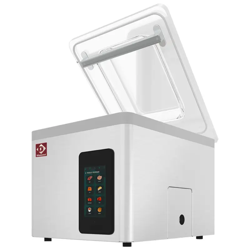 Diamond Vacumeermachine | I-VAC | Seallengte 410mm | Sealkamer 420x370x180mm | Vacuümtijd 12–33 sec | Touchscreen | 523x491x464mm Betrouwbaar