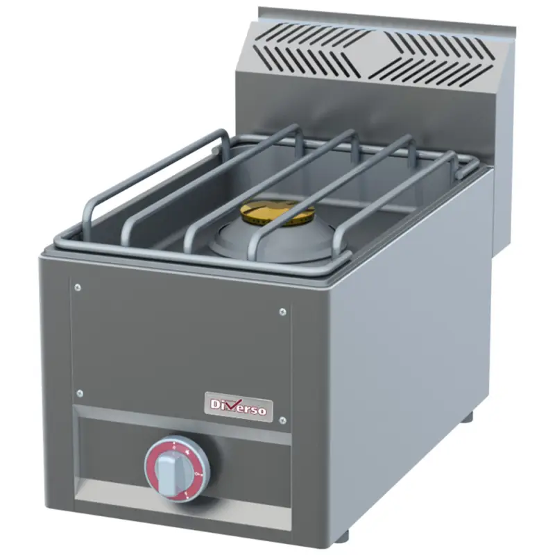 Diverso by Diamond Fornuis | COOKING LINE 600 | Gas | 1 Brander 8kW | Waakvlam | 330x600x290/435mm Express Levering
