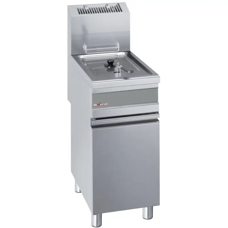 Diverso by Diamond Friteuse | Gas | 15L | 110°C/190°C | 12.5kW | Piëzo Ontsteking | Aftapkraan | 375x650x845/1010mm Direct Verzonden