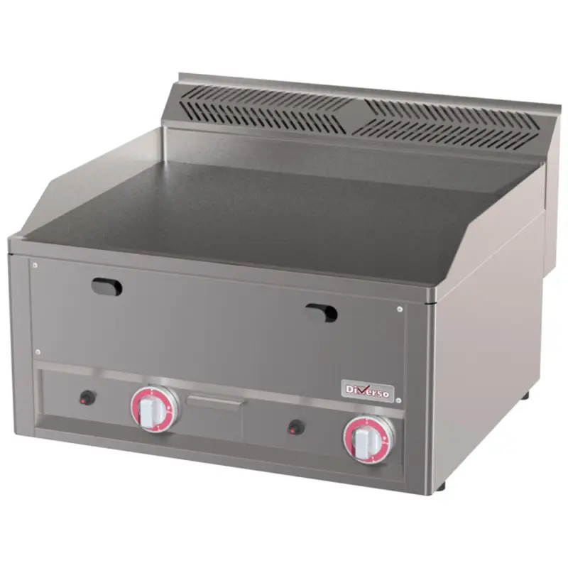 Betrouwbaar Diverso by Diamond Bakplaat | COOKING LINE 600 | Gas | Glad | 8kW | 660x600x290mm