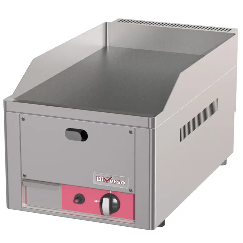 Beperkt Aanbod Diverso by Diamond Bakplaat | Glad Oppervlak | 1 Brander | 4kw | 330x530x290mm