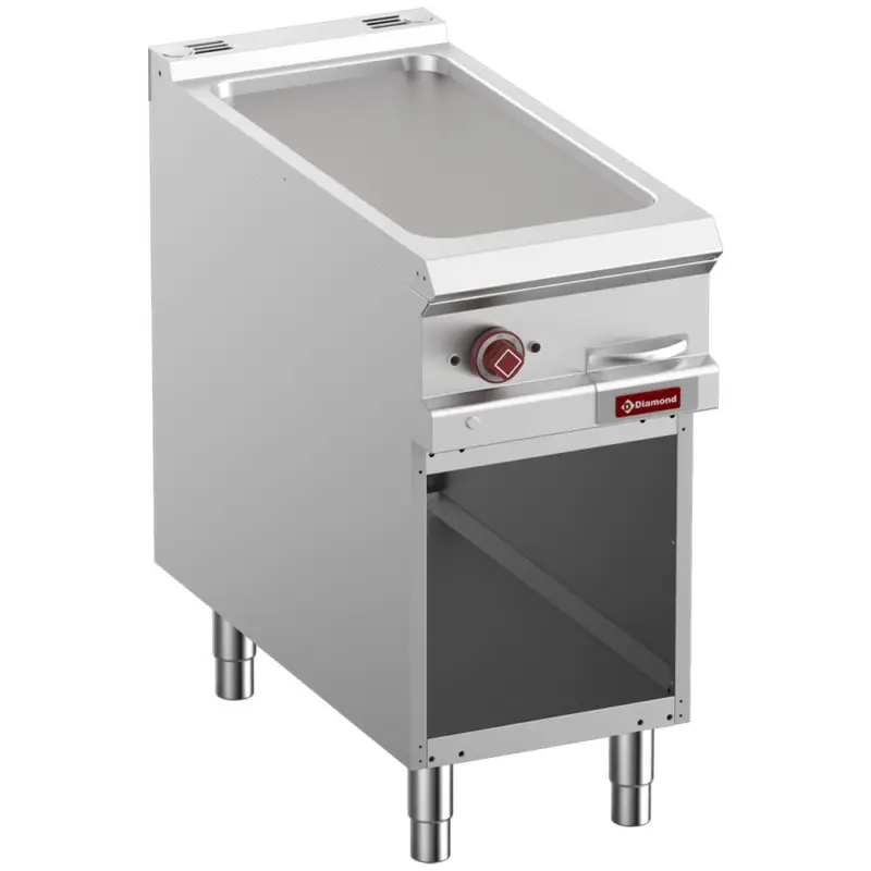 Tijdelijk Beschikbaar Diamond Optima 900 Elektrische Bakplaat | Open Kast | 400x900x920mm