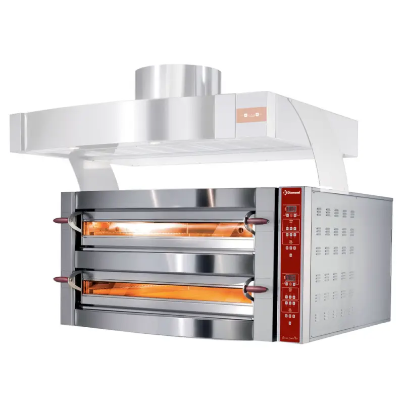 Diamond Pizza Oven | 2x 6 Pizza’s Ø 350mm | 1550x1100x780mm Merkproduct
