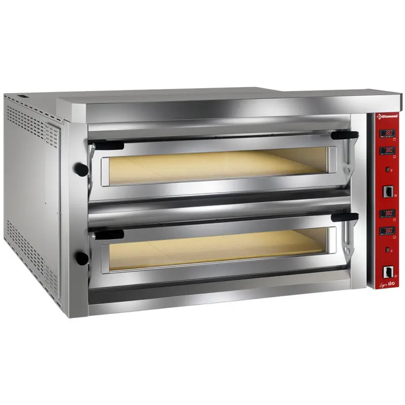 Aanbieding Diamond Pizza Oven | 2x 9 Pizza’s Ø350mm | 400°C | Stapelbaar | 1390x1270x730mm