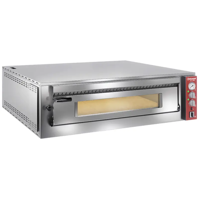 Diamond Pizza Oven | 9x Ø35 cm | 50-450°C | 13,2 kW | 400V | Stapelbaar | 1390x1225x400mm Nu Kopen