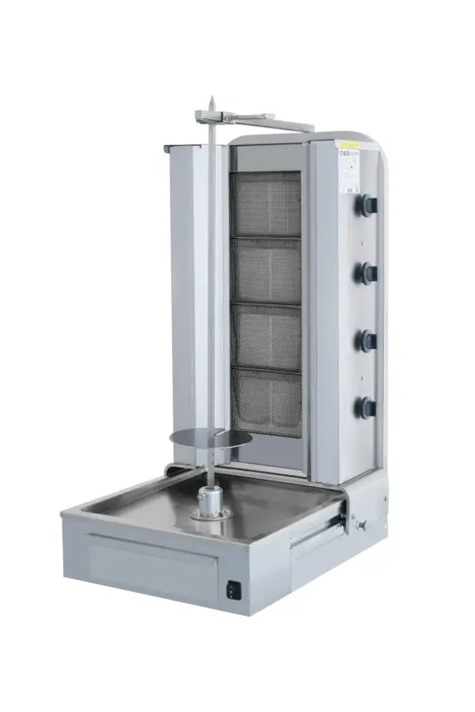 Lage Prijs Dibeksan Donergrill | Gas | 4 Branders | Onder Motor | Max. 70 kg | 595x664x1087mm