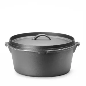 Beperkt Aanbod Gietijzeren pan, HENDI, 7,2L, Zwart, ⌀310x(H)155mm