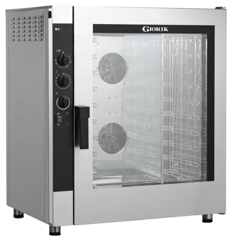 Giorik Heteluchtoven | EASYair | 10 Niveaus EN/GN | 50°C-280°C | 12,6kW | 400V | Automatische Bevochtiging | 870x750x1020mm Fabrieksprijs