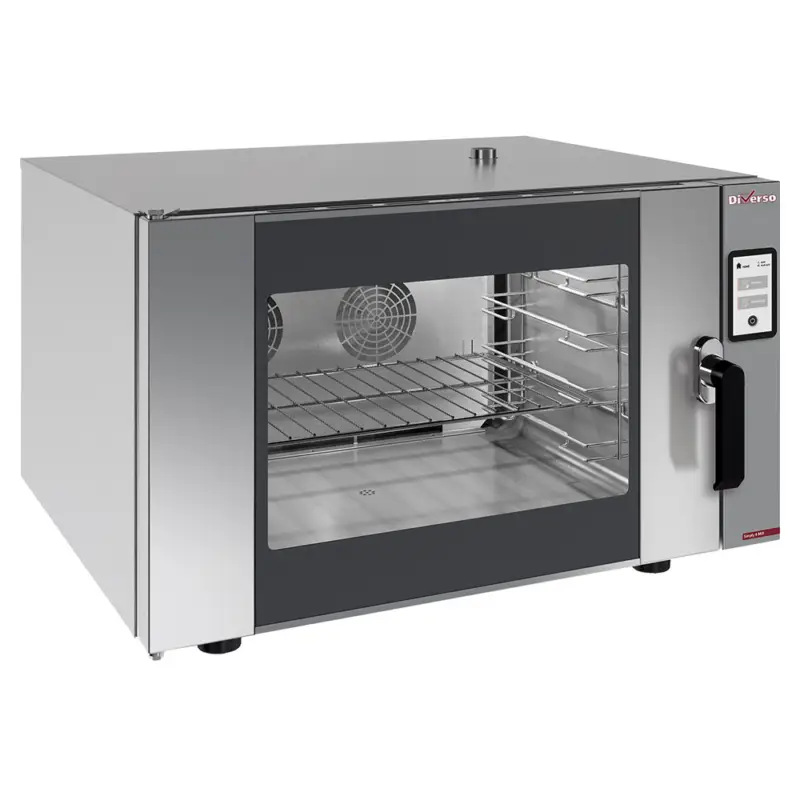 Hetelucht-/stoomoven | 4 Niveaus| 30°c/270°c | 400v | Bevochtiging (automatisch) | 865x685x565mm Express Levering