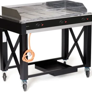 Veilige Betaling Gasbarbecue Atlanta, Hendi, Zwart, 13kw, 1285x770x(h)917mm