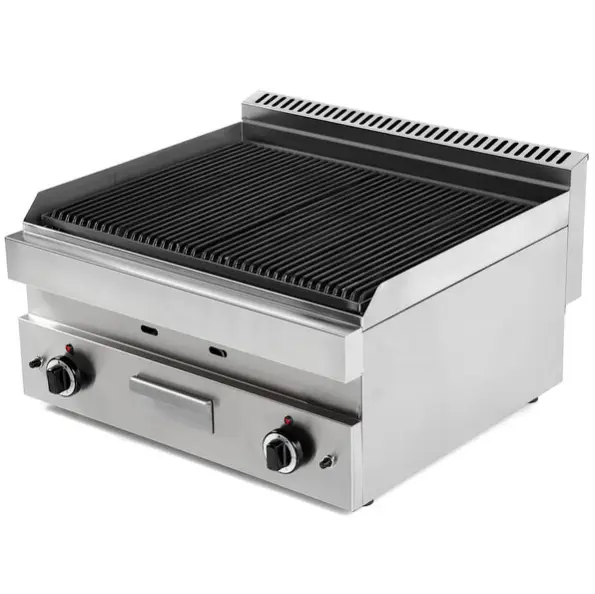 Hoge Kwaliteit Gold Catering Equipment | Lavasteengrill | Gas | 700x650x300/540mm