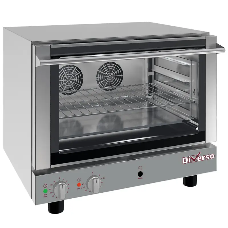 Lage Prijs Diverso by Diamond Heteluchtoven | 4 Niveaus | 50°C–270°C | 230V | Handmatige Bevochtiging | 730x700x575mm
