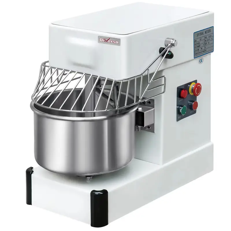 Fabrieksprijs Diverso By Diamond Horeca Deegmenger | 8kg/10L | 1 Snelheid | Vaste Kop + Kom | 230v | Wielen | 340x550x530mm