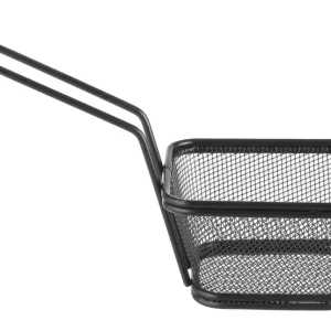 Seizoensaanbieding Frituurmandjes Miniaturen Stapelbaar Zwart, Hendi, 105x90x(h)60mm