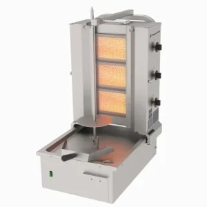 Naomi Grills EC.U.3.G | Gas Döner Grill | 3 Branders | Ondermotor | Max. 60 kg | 10–11 kW | 565x715x930mm Exclusieve Aanbieding