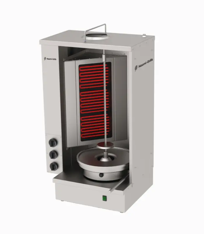 Naomi Grills SHA.3.E | Shoarma Grill | Elektrisch | 3 Elementen | 4.8 kW | 630x780x1120mm Beperkt Aanbod