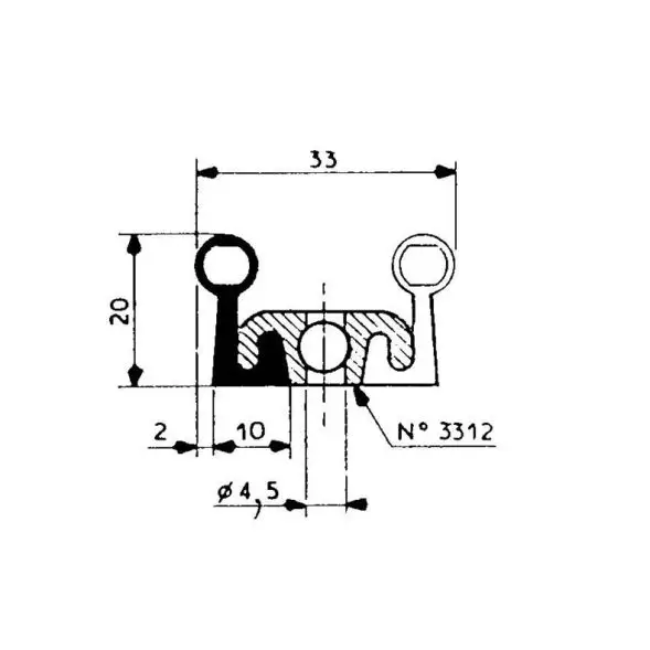 Fermod deurrubber 2311 Goedkoop