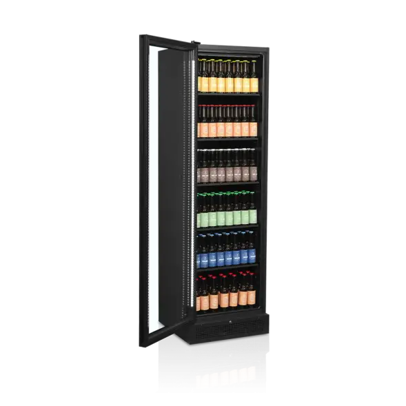 Premium Tefcold frameless glasdeurkoelkast SCU1425 L/H