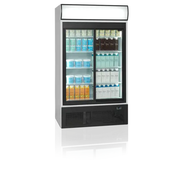 Op = Op Tefcold FSC1950S glasdeurkoelkast