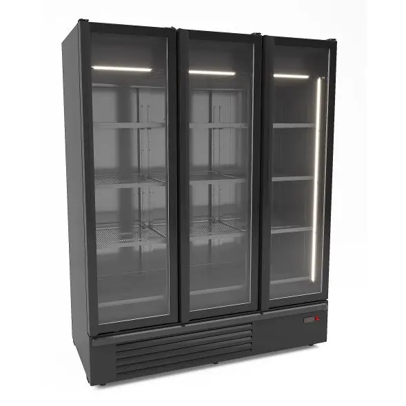 Winkel koeling 3 glasdeuren zwart 7072.1120 Meest Verkocht