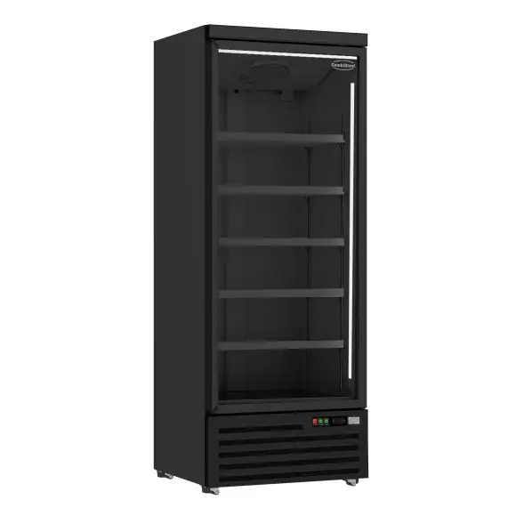 Combisteel JDE-600R BL koelkast 1 glasdeur zwart Veilige Betaling