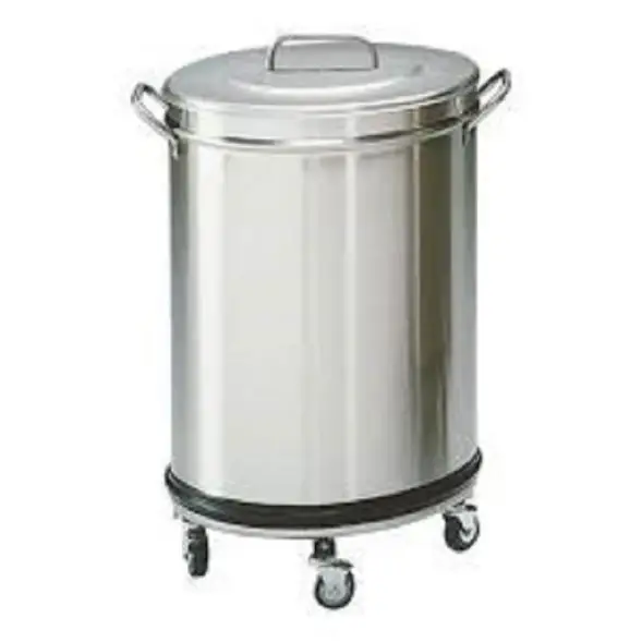 Must-Have RVS afvalbak 50 liter met los deksel